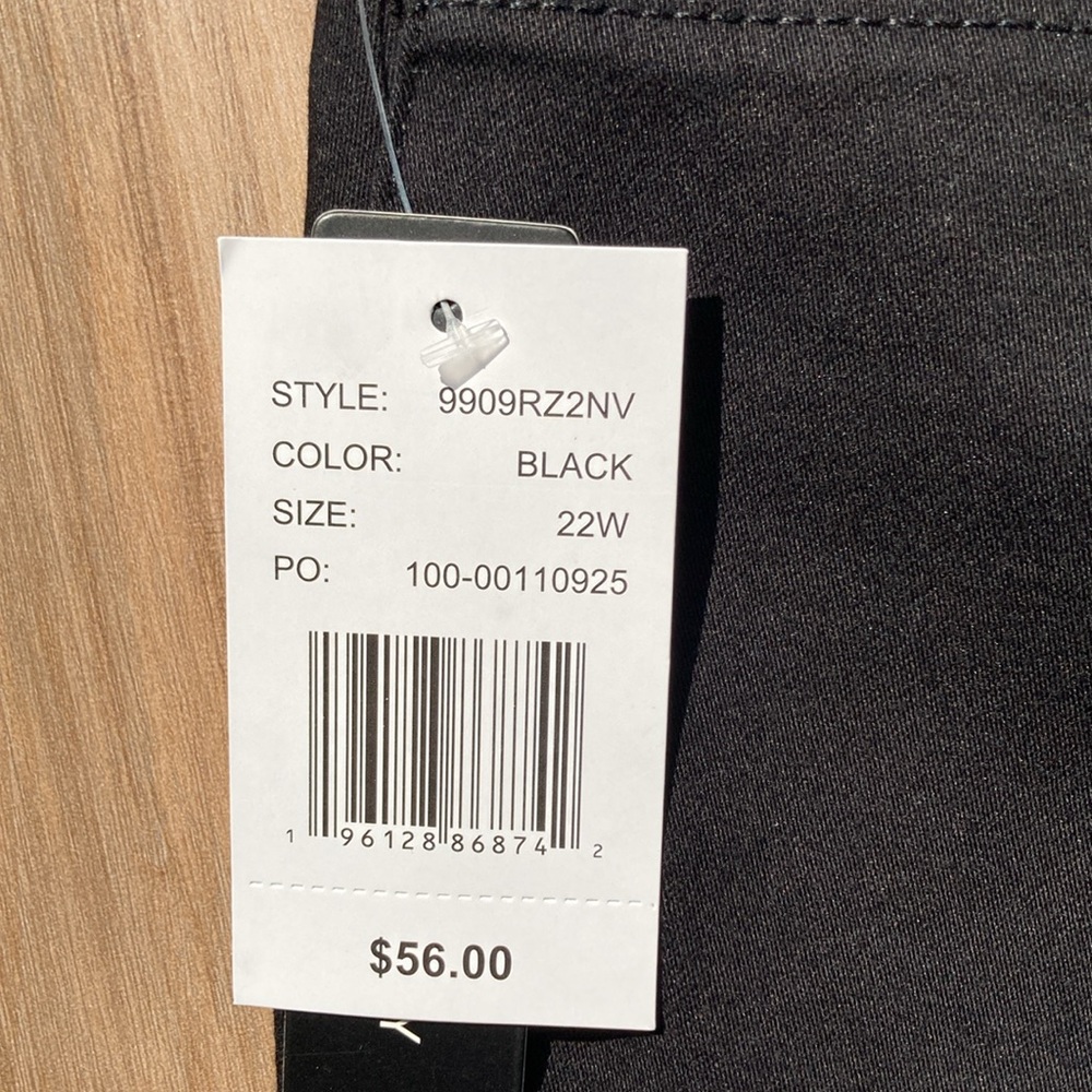Napa Valley pull on black short w stretch & comfort waistband 22W - Picture 11 of 14
